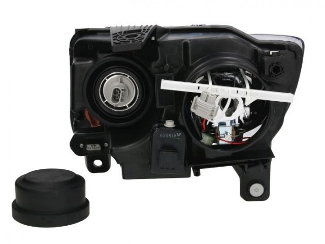 Jeep Grand Cherokee 2010.06.01- 2013 utángyártott új jobb első fényszóró H9/P27+7W króm  (motorral) TYC