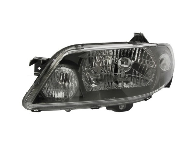 Mazda 323  2001.02.01-2003.12.31 utángyártott új bal első fényszóró H4 fekete házas (motoros) TYC