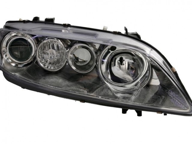 Mazda 6  2002.03.01-2005.05.31 utángyártott új jobb első fényszóró 2H1 króm házas (motorral) TYC