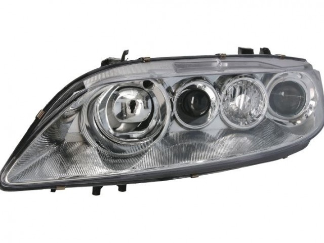 Mazda 6  2002.03.01-2005.05.31  utángyártott új bal első fényszóró 2H1 króm házas (motorral) TYC