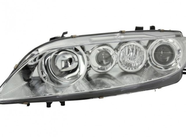 Mazda 6 2002.03.01-2005.05.31 utángyártott új bal első fényszóró 2H1/H3 (motorral) TYC