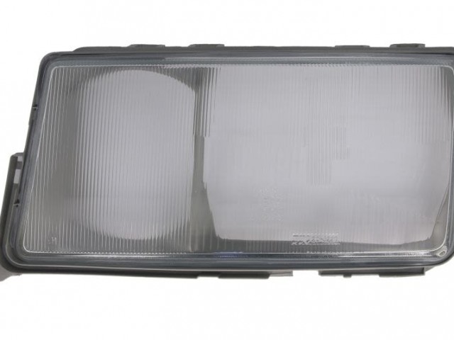 Mercedes Benz W201 1983.01.01-1993.05.31  utángyártott új bal első fényszóró üveg műanyag kerettel TYC