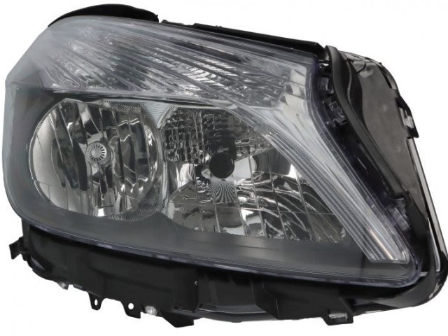 Mercedes Benz A-Class (W176)  2012.09.01-2018.05.03 utángyártott új jobb első fényszóró H7/H15+nappali fény (motorral) TYC