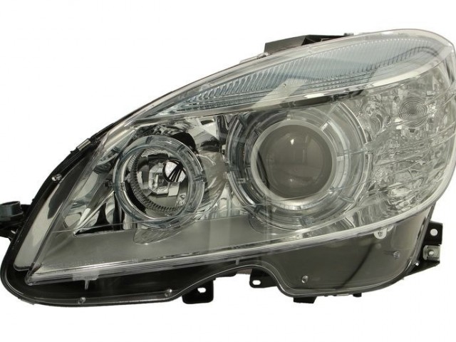 Mercedes Benz W204 C-Class 2007.01.01-2011.03.01 utángyártott új bal első fényszóró Bi-XENON D1S/H7 (motorral)TYC