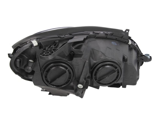 Mercedes Benz W204 C-Class 2011.01.01-2014.02.28 utángyártott új bal első fényszóró fekete házas H7/H7 (motorral) TYC