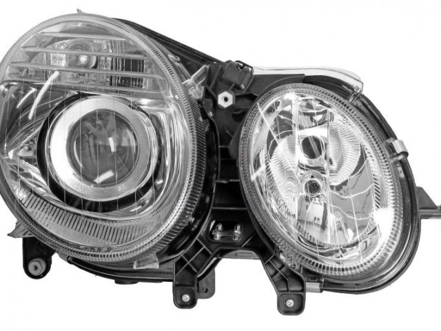 Mercedes Benz E-Class W211  2006.07.01-2009.02. utángyártott új jobb első fényszóró 2H7 (motorral) TYC