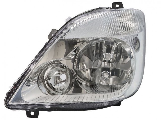 Mercedes Benz Sprinter 2006.06.01-2013.09.07  utángyártott új bal első fényszóró 3H7 ködlámpás (motoros) TYC