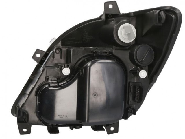 Mercedes Benz Sprinter 2006.06.01-2013.09.07 utángyártott új jobb első fényszóró 2H7 ködlámpa nélkül (motorral) TYC