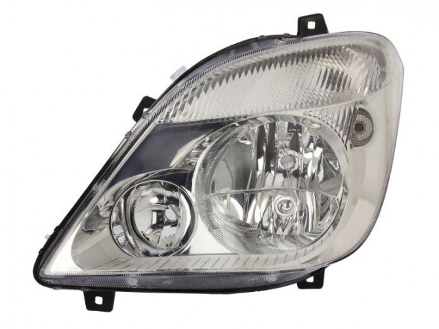 Mercedes Benz Sprinter 2006.06.01-2013.09.07 utángyártott új bal első fényszóró 2H7 ködlámpa nélkül (motorral) TYC