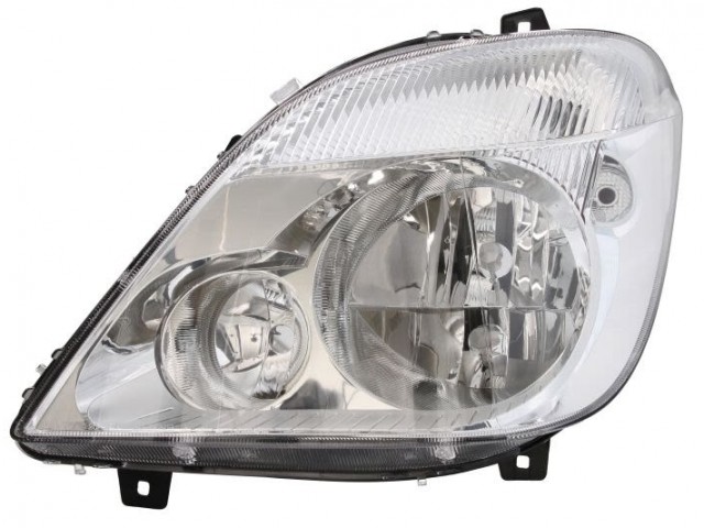 Mercedes Benz Sprinter 2006.06.01-2013.09.07 utángyártott új bal első fényszóró 3H7 ködlámpás (motorral) TYC
