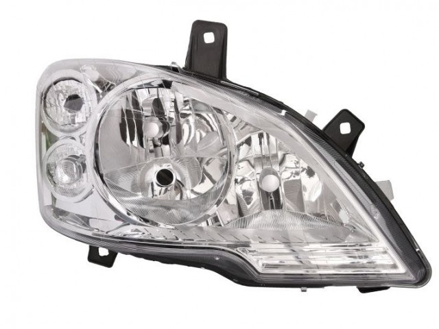 Mercedes Benz W639 Viano  2010.10.23-2014.01.31 utángyártott új jobb első fényszóró 3H7+nappali f. (motorral) TYC