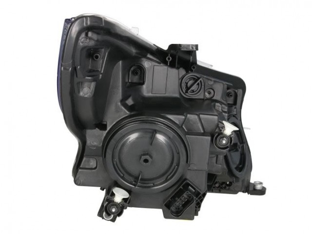 Mercedes Benz W447 Viano   2016.03.01-2019.02.28 utángyártott új bal első fényszóró H7/H15 +napp.fény. fekete h.  TYC