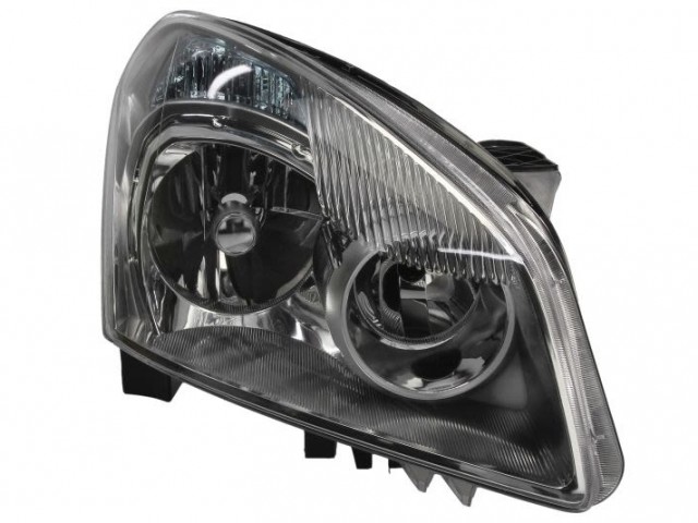 Nissan Qashqai 2007.03.01-2010.04.30  utángyártott új jobb első fényszóró Xenon D2R/H7 üres, (motorral) TYC