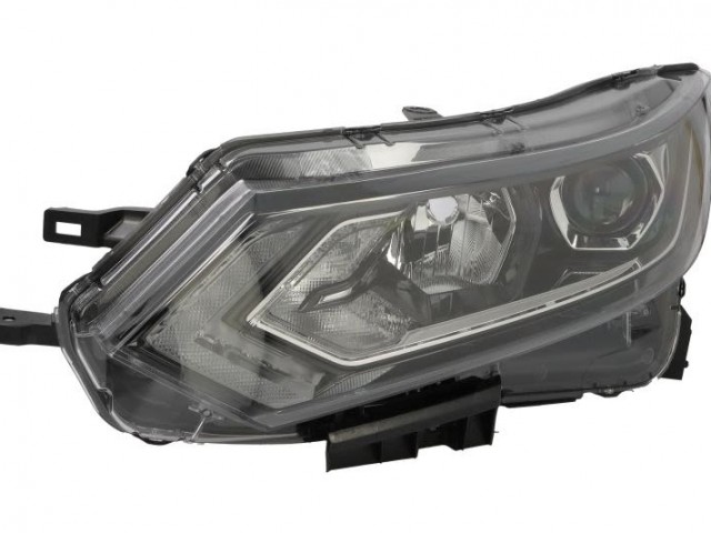 Nissan Qashqai II. 2017.03.01-2021.06.01 utángyártott új bal első fényszóró H11/H9+LED (motorral) TYC
