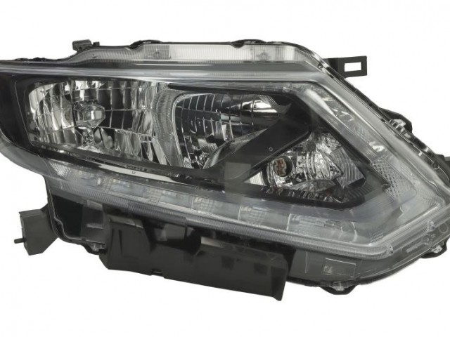 Nissan X-Trail 2014.06.01-2017.08.01 utángyártott új jobb első fényszóró H11/H9 LED-es (motorral) TYC
