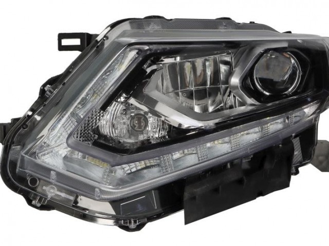 Nissan X-Trail  2014.06.01-2017.08.01  utángyártott új bal első fényszóró LED kábelekkel (motorral)