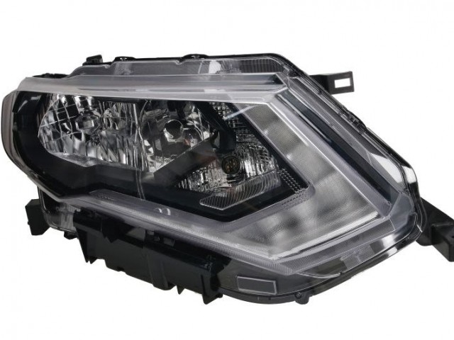 Nissan X-Trail 2017.09.01-2022.08.30 utángyártott új jobb első fényszóró H11/H9/LED+napp.f. (motorral) TYC