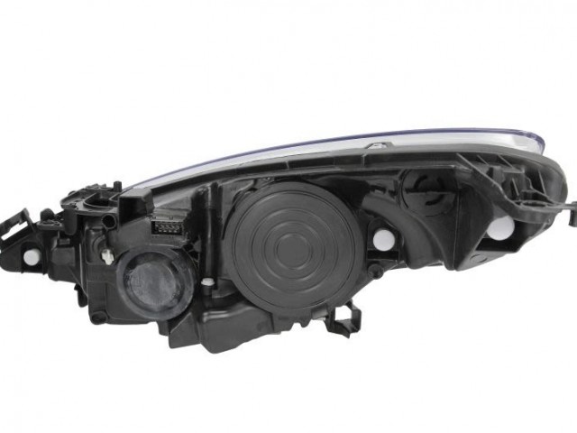 Peugeot 207 2006-2013 utángyártott új jobb első fényszóró 2H7/H1 proj. (motorral) TYC