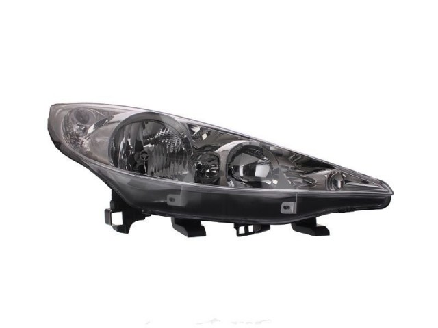 Peugeot 207 2006-2013 utángyártott új jobb első fényszóró H1/H7 (motorral) TYC