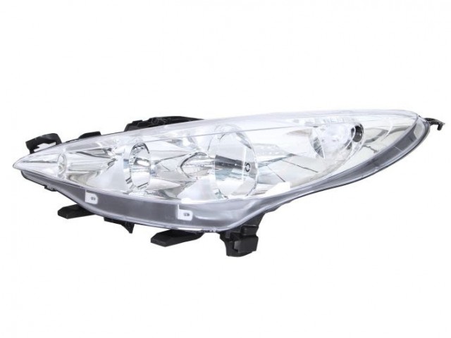 Peugeot 207 2006-2013 utángyártott új bal első fényszóró H1/H7 (motorral) TYC