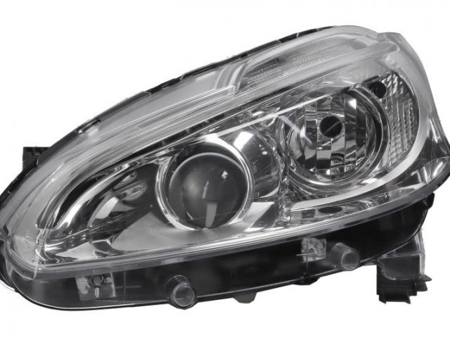 Peugeot 208 2012.01.01-2015.05.01 utángyártott új bal első fényszóró 2H7+LED (motorral) TYC