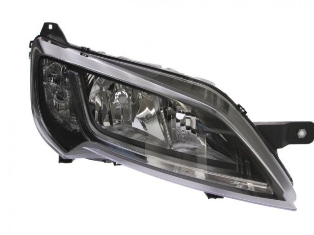 Peugeot Boxer utángyártott új jobb első fényszóró 2H7 +napp.fény. fekete h.(motorral) TYC