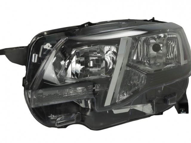 Peugeot Partner, Rifter ​utángyártott új bal első fényszóró H7/H1 króm ház. (motorral) TYC
