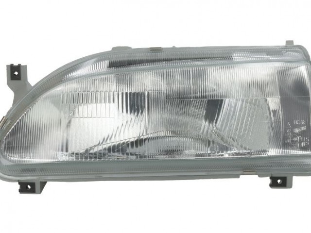 Renault 19 utángyártott új bal első fényszóró H4 92.6-tól,belülr.állíth. (nem 16S) TYC