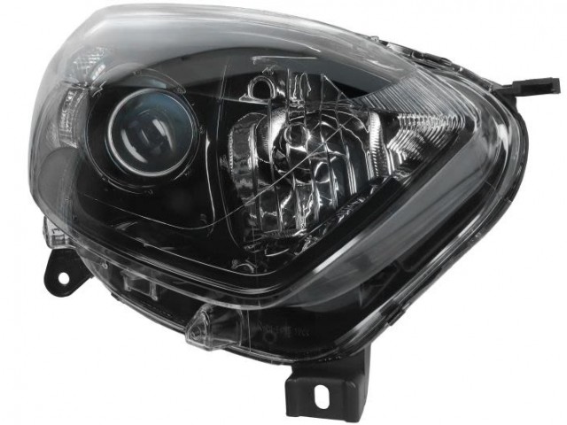 Renault Captur utángyártott új jobb első fényszóró H1/H1 fekete h. (motorral) TYC