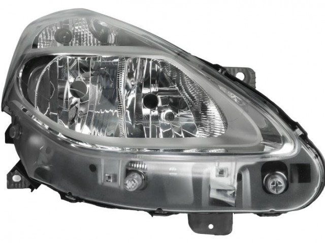 Renault Clio III. utángyártott új jobb első fényszóró 2H7 króm h. (motoros) TYC