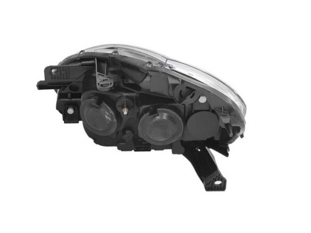 Renault Clio III. utángyártott új jobb első fényszóró 2H7 fekete h. (motoros) TYC