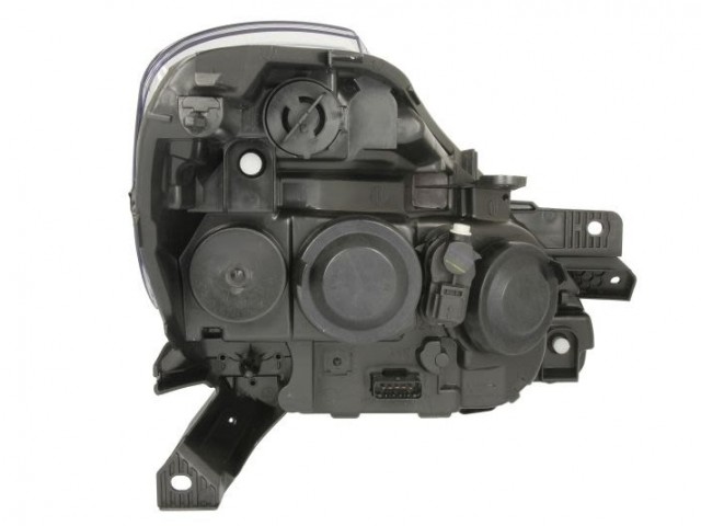 Renault Clio III. utángyártott új bal első fényszóró 2H7 króm h. (motorral) TYC