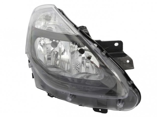 Renault Clio III. utángyártott új jobb első fényszóró 2H7 fekete h. (motorral) TYC