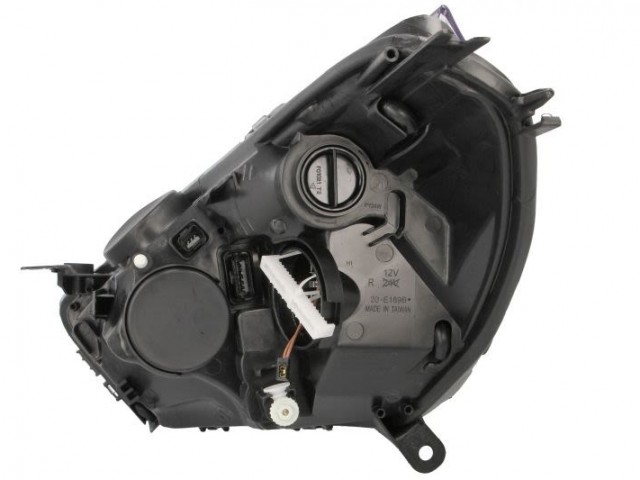 Renault Clio IV, Clio Grandtour utángyártott új jobb első fényszóró H1/H7 fekete h. (motorral) TYC