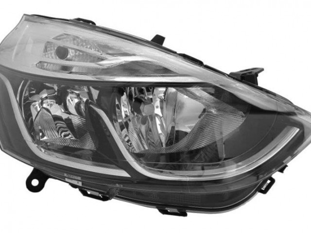 Renault Clio IV, Clio Grandtour utángyártott új jobb első fényszóró H1/H7 króm h.(motorral) TYC