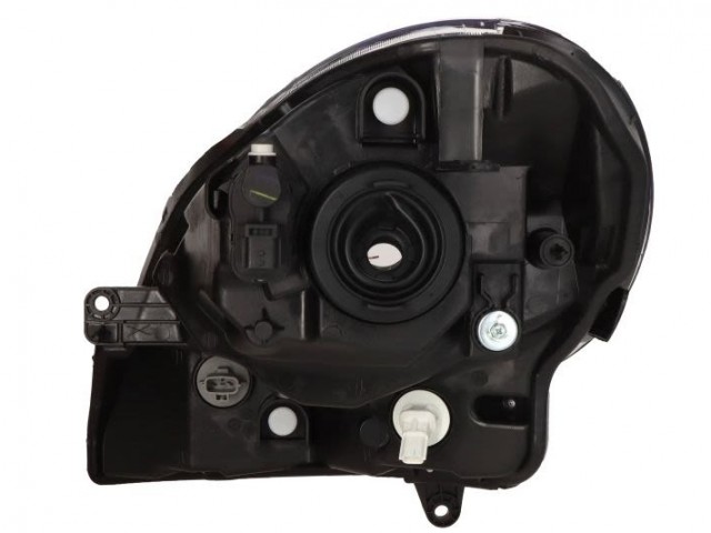 Renault Kangoo II  2008.02.01-2013.06.30 utángyártott új jobb első fényszóró H4 króm házas (motorral) TYC