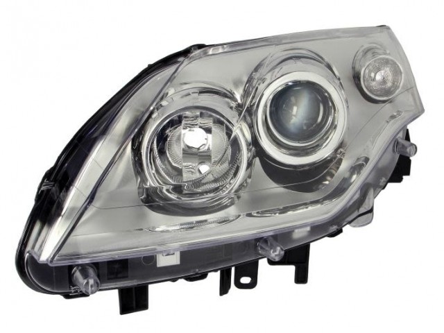 Renault Laguna utángyártott új bal első fényszóró 2H7 króm házas (motoros) TYC
