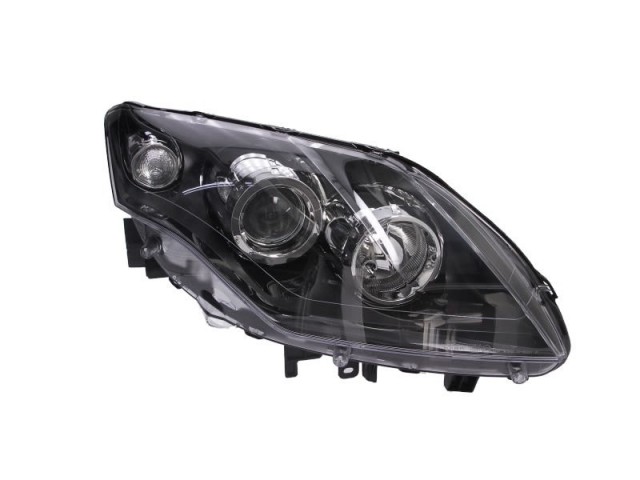 Renault Laguna utángyártott új jobb első fényszóró 2H7 fekete h., motoros (GT is) TYC