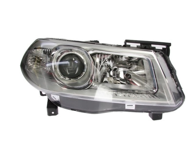 Renault Megane II. utángyártott új jobb első fényszóró H1/H7 ezüst házas (motoros) TYC