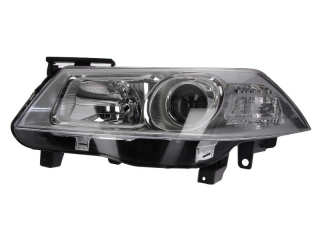 Renault Megane II. utángyártott új bal első fényszóró H1/H7 ezüst házas (motoros) TYC