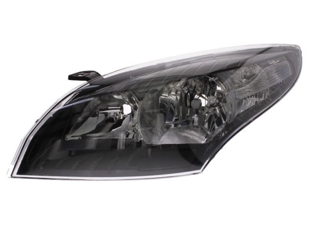 Renault Megane III. utángyártott új bal első fényszóró 2H7 fekete h., nap.f. (motorral) TYC