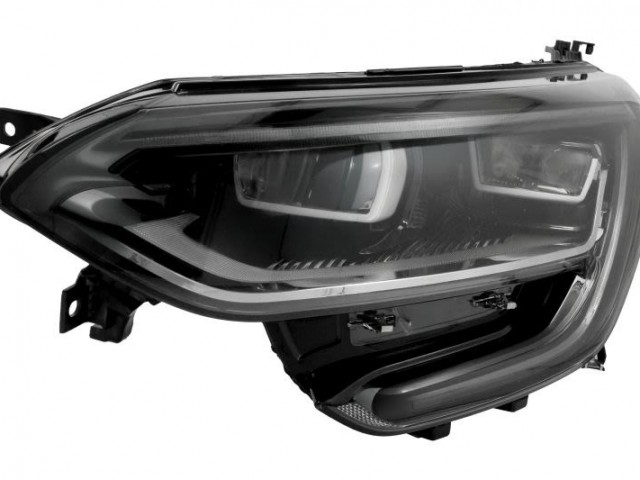 Renault Megane IV. utángyártott új bal első fényszóró LED fekete h. (motoros) TYC