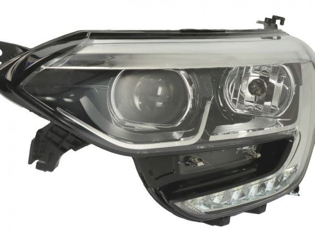Renault Megane IV. utángyártott új bal első fényszóró 2H7+LED króm ház. (motorral) TYC