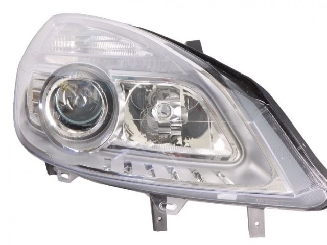 Renault Megane Scenic utángyártott új jobb első fényszóró H1/H7 króm h. (motoros) TYC