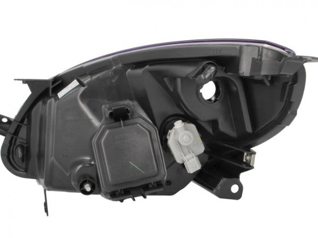 Renault Twingo utángyártott új jobb első fényszóró H4 fekete házas (motorral) TYC