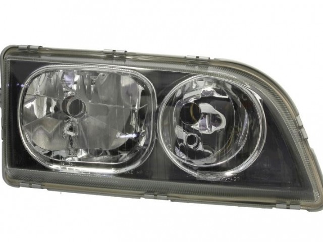 Volvo S40 utángyártott új jobb első fényszóró 2H7 fekete h.,króm ker.02-től TYC