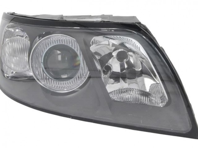 Volvo S40, V50 ​utángyártott új jobb első fényszóró H7/HB3 fekete házas -07.12 (motorral) TYC