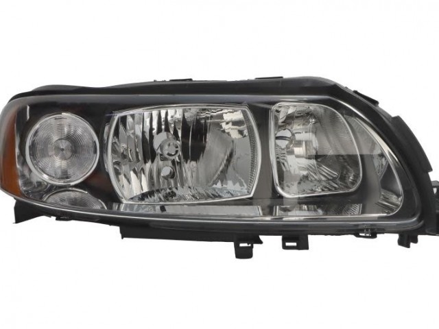 Volvo S60, V70, XC70 utángyártott új jobb első fényszóró H7/H9 szürke h.,05-től (motorral) TYC