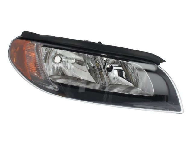 Volvo S80, V70, XC70 utángyártott új jobb első fényszóró H7/H9 fekete h. (motorral) TYC