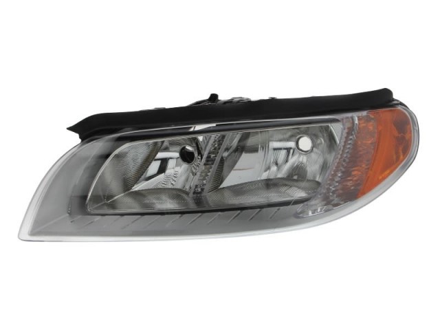 Volvo S80, V70, XC70 utángyártott új bal első fényszóró H7/H9 króm h. (motorral) TYC